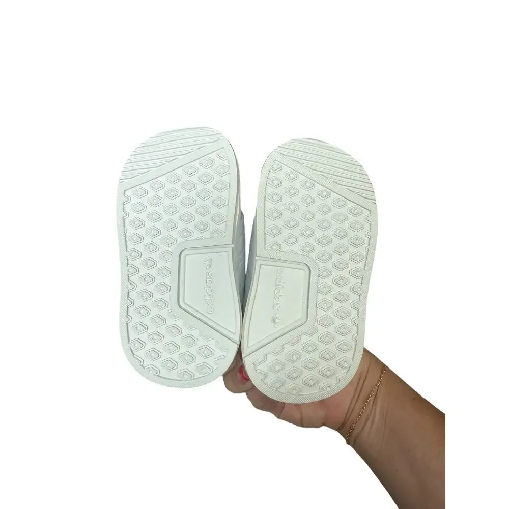Adidas Kids White X-PLR EL Low Top Lace-Up Sneaker Shoes Size 4K